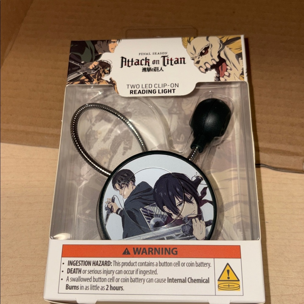 Attack on titans two led clip on reading light